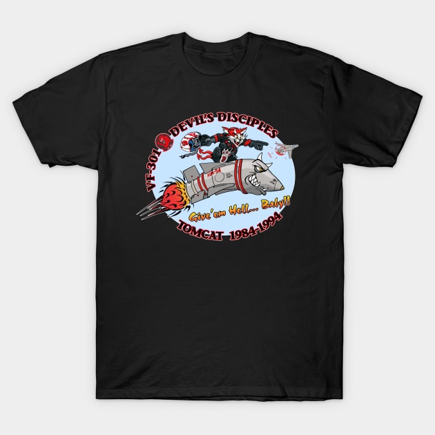 VF-301 Devil's Disciples Nose Art T-Shirt by MBK